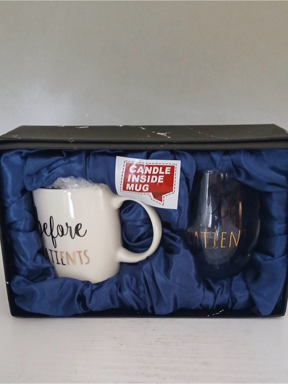 'Before Patients' Ceramic Mug & Glass Gift Set